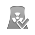 plant, checkmark, nuclear, power Gray icon