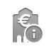 Info, Bank, Euro DarkGray icon