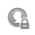 coin, Lock, Silhouette Gray icon