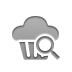 zoom, cupcake Gray icon