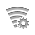 Gear, broadband Gray icon