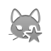 Cat, star DarkGray icon