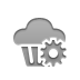 Gear, cupcake Gray icon