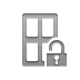 open, Door, Lock Gray icon