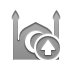 mosque up, Up, Mosque Gray icon