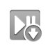 play, Pause, Down Icon