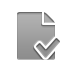 checkmark, document DarkGray icon