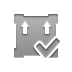 Box, send, checkmark DarkGray icon