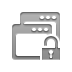 Lock, window, open Gray icon