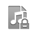 playlist, Lock Gray icon