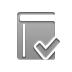 Book, checkmark DarkGray icon