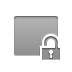 Lock, Rectangle, open DarkGray icon