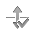 vertical, Flip, checkmark Gray icon