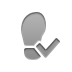 Log, checkmark Gray icon
