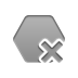 cross, Polygon DarkGray icon