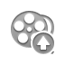film, reel up, Up, Reel Gray icon