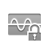 open, frequency, wave, high, Lock DarkGray icon
