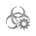 Gear, quarantine Gray icon