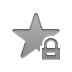 star, Lock Gray icon