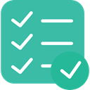 checking, tick, interface, list, Tasks LightSeaGreen icon