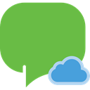 Conversation, chatting, Chat, speech bubble, Message, interface, Multimedia, Speech Balloon YellowGreen icon