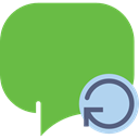 chatting, Multimedia, Speech Balloon, Message, Chat, interface, speech bubble, Conversation YellowGreen icon