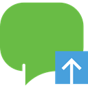 Conversation, interface, Multimedia, chatting, Speech Balloon, speech bubble, Chat, Message YellowGreen icon