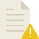 Archive, interface, warning, File, document Beige icon