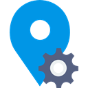 Maps And Flags, interface, placeholder, signs, pin, map pointer, Map Location, Map Point DodgerBlue icon
