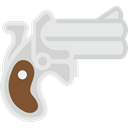pistol, weapons, Gun, revolver LightGray icon