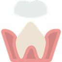 Teeth, Dentist, molar, mouth, medical, dental DarkSalmon icon