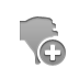 Thumbsdown, Add, Hand DarkGray icon