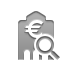 Euro, Bank, zoom Gray icon