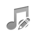 music, pencil, beamed, Note Gray icon