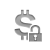 Currency, Dollar, open, Lock, sign Gray icon