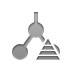 pyramid, subnet Gray icon