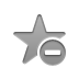 star, delete Gray icon