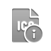 File, Ico, Info, Format DarkGray icon