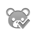 checkmark, bear, teddy DarkGray icon