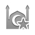 star, Mosque Gray icon