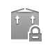 Box, send, Lock DarkGray icon