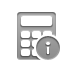 Info, calculator Gray icon