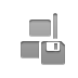 vertical, right, Diskette, Align Gray icon