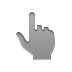 Hand, point Gray icon