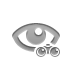 open, Binoculars, Eye Gray icon