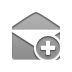 envelope, open, Add Gray icon