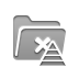 Folder, list, pyramid, Black Gray icon