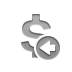 Currency, Left, sign, Dollar Icon