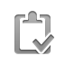 checkmark, Clipboard Gray icon
