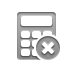 calculator, Close Gray icon